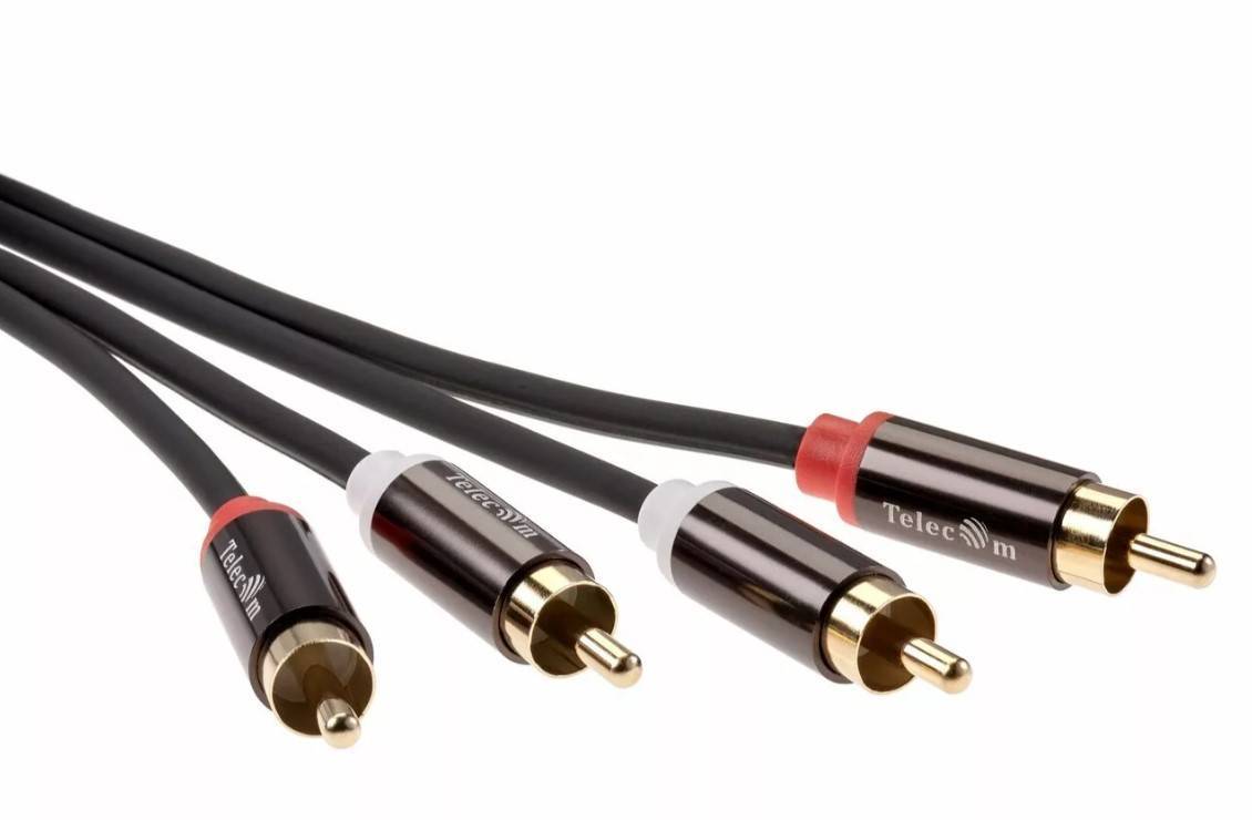 Кабель соединит 2xRCA (M) - 2xRCA (M),1.5m, TelecomPRO