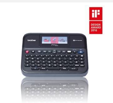 Принтер для печати наклеек Brother PT-D600VP (переносной,авторезак,цв.дисплей,от 3,5 до 24мм,до 10мм/сек,180x360т/д,кейс