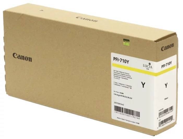 Картридж для CANON PFI-710Y TX-2000/3000/4000 Yellow (700ml, Pigment) MyInk Т/У