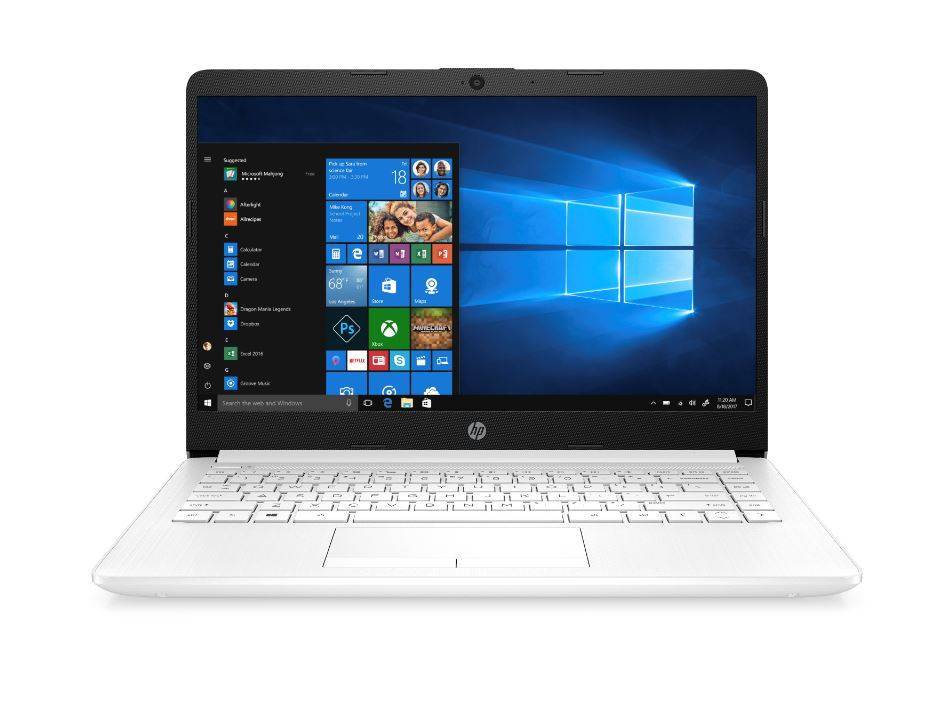 Ноутбук HP14 14-dk1004ur 14" FHD, AMD R3-3250U, 4Gb, 1Tb, no ODD, Win10 , белый