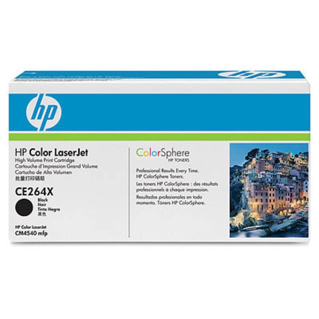 Картридж черный HP Color LaserJet CE264X (увеличенного объема) для CM4540 MFP 17000 копий
