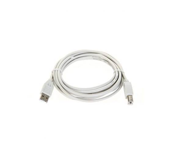 Кабель USB2.0  A-->B (3.0м) белый, Telecom.