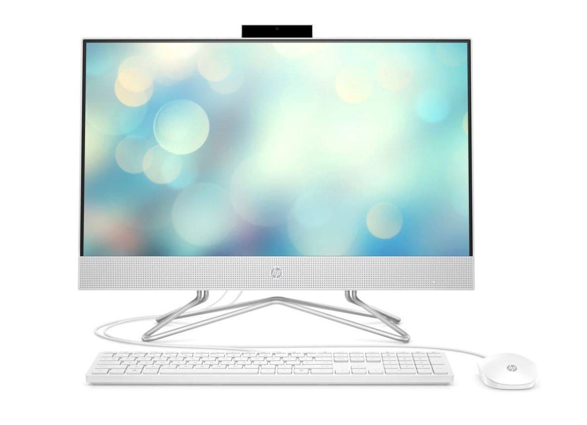 Моноблок HP 24-df1063ur 23.8" FHD, Intel Core i3-1125G4, 8Gb, 256Gb SSD, no ODD, Win11, белый