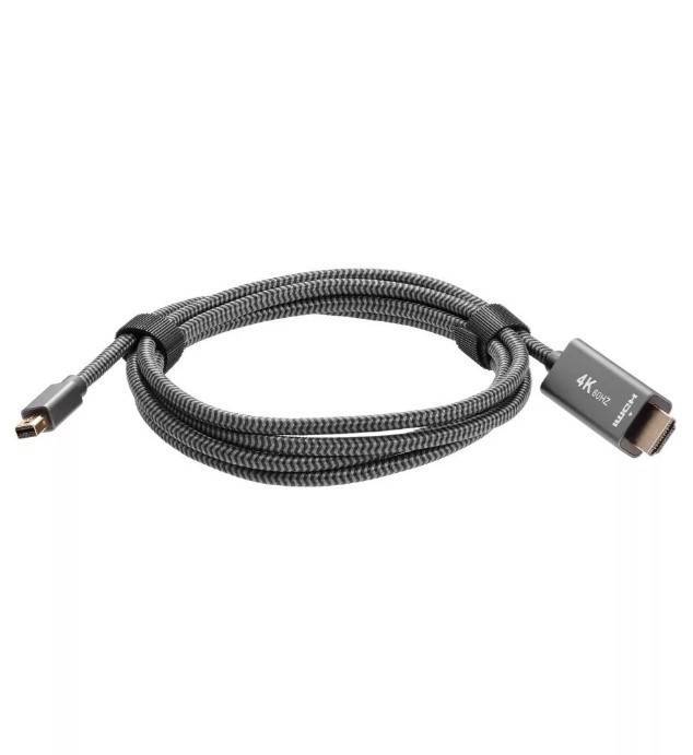 Кабель miniDisplayPort M-> HDMI M 4K@60Hz 1.8m Telecom,оплетка