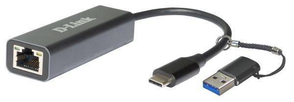 D-Link DUB-2315/A1A Сетевой адаптер 2.5 Gigabit Ethernet / USB Type-C с переходником USB Type-C / USB Type-A