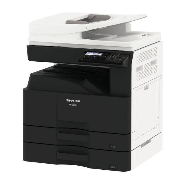 Монохромный МФУ SHARP BP20M31EU (A3, 600x600, c/p/s, 31 стр./мин, RSPF, память 1 Гб, USB 2.0, Ethernet, дуплекс, добавить тонер BPGT200 или BPGT201 и девелопер BPGV200, запуск АСЦ)