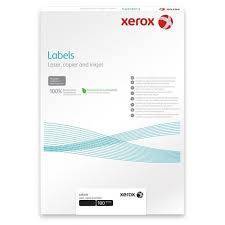 Наклейки Laser/Copier XEROX А4:33, 100 листов (70x25,4мм) Прямоугольные края.