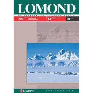 LOMOND 0102080 (A4, 25 листов, 215 г/м2) бумага глянцевая односторонняя  с улучшенным покрытием