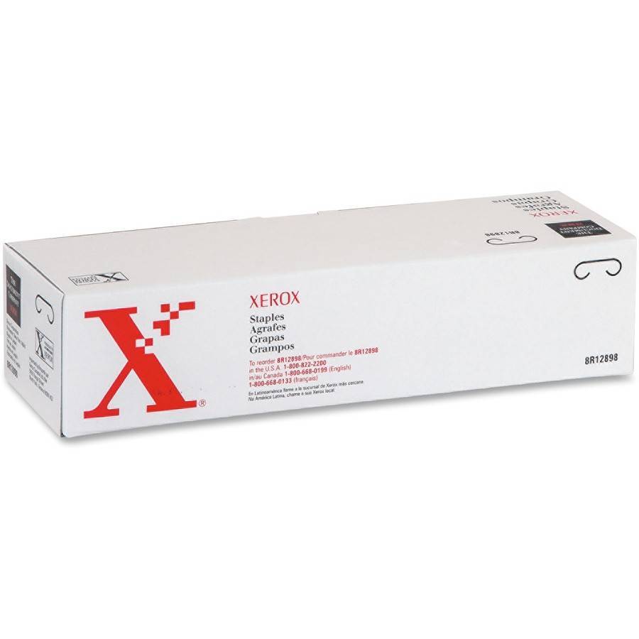 008R12898 - Скрепки (refill), Xerox, 008R12898, Для степлирования до 100 листов, Совместимость: Высокопроизводительный финишер / Высокопроизводительный финишер-брошюровщик для Xerox AltaLink B8045/B8055/B8065/B8075/B8090, Количество в упаковке: 3 штуки по 5 000 скрепок (15 000 страниц)