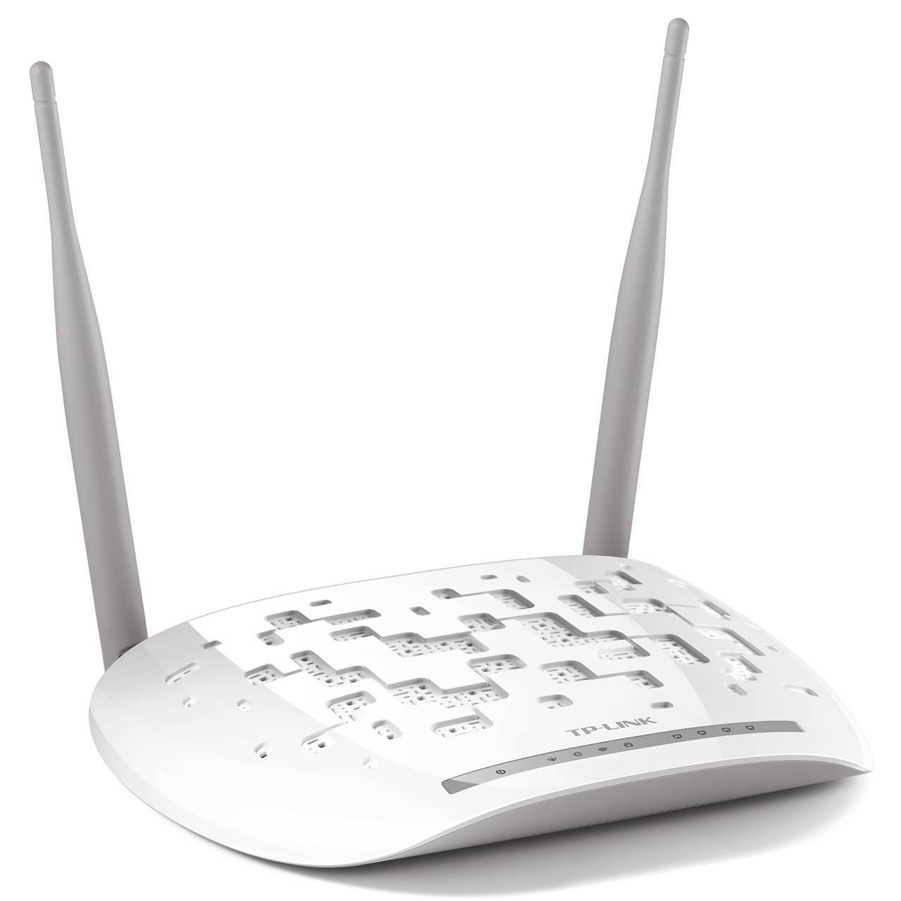 Беспроводной маршрутизатор TP-Link - TD-W8961N, 2.4 ГГц, 300Мб/с, IEEE 802.11 b/g/n, 4x RJ-45, 10/100 Мб/с, 2 antennas, ADSL2, Белый, TD-W8961N