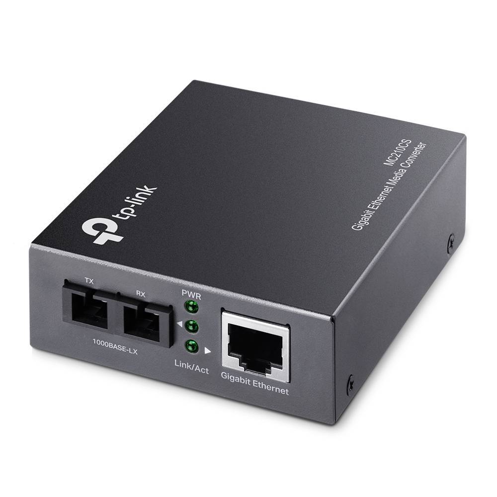 Конвертер/ 1000Mbps RJ45 to 1000Mbps single-mode SC fiber Converter, Full-duplex,up to 15Km, switching power adapter, chassis mountable