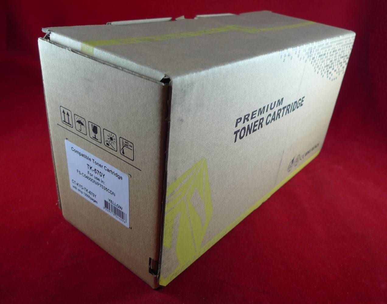 Тонер-картридж ELP CT-KYO-TK-570Y, для Kyocera FS-C5400DN/P7035CDN, желтый, 12000 стр.