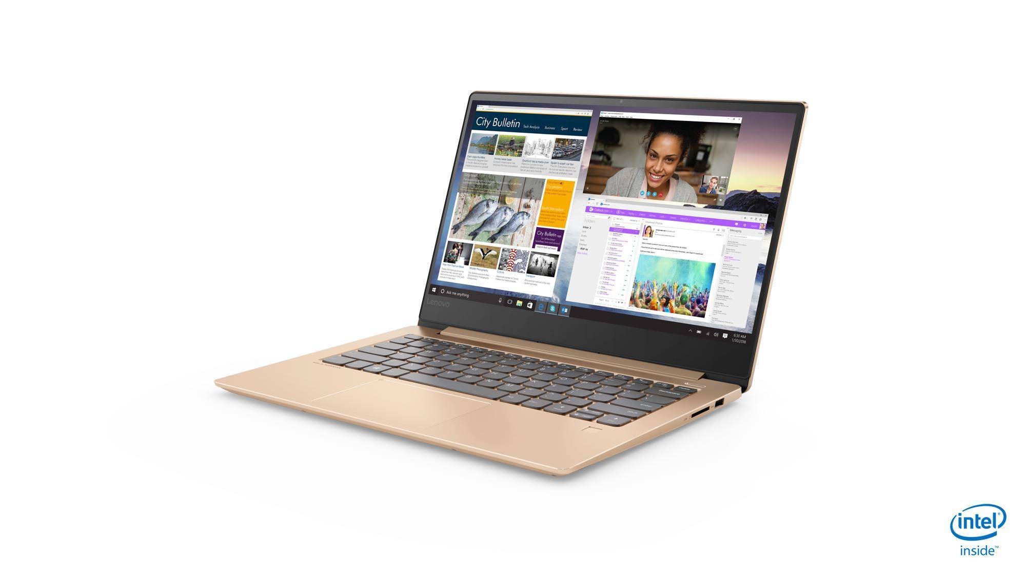 Ноутбук Lenovo 530S-14IKB 14.0" FHD, Intel Core i5-8250U, 8Gb, 256Gb SSD, noDVD, Win10, copper (81EU00BBRU)