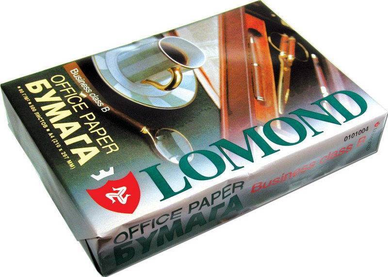 Офисная бумага LOMOND Business, A4, класс B, 80 г/м2, 500 листов. (Код - Т07566).