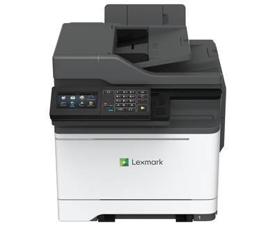 МФУ Lexmark CX522ade (42C7378) цветное лазерное А4, печать 33 стр/мин (цвет/моно), 1200 x 1200 dpi, цвет.сканер 30/47 стр/мин (цвет/моно), 1200 x 600 dpi, ADF на 50л. (CIS), Quad Core 1.2 GHz, 2048MБ, копир, факс, дуплекс, лоток 250+1 л. (макс 1450+1 л.), USB/LAN, PCL 5e/6/PS, цветной тач 10.9 см, до 85000 стр./мес. Вес и размер в упаковке (ВхШхГ): 30.8 кг (570 x 558 x 594 мм)