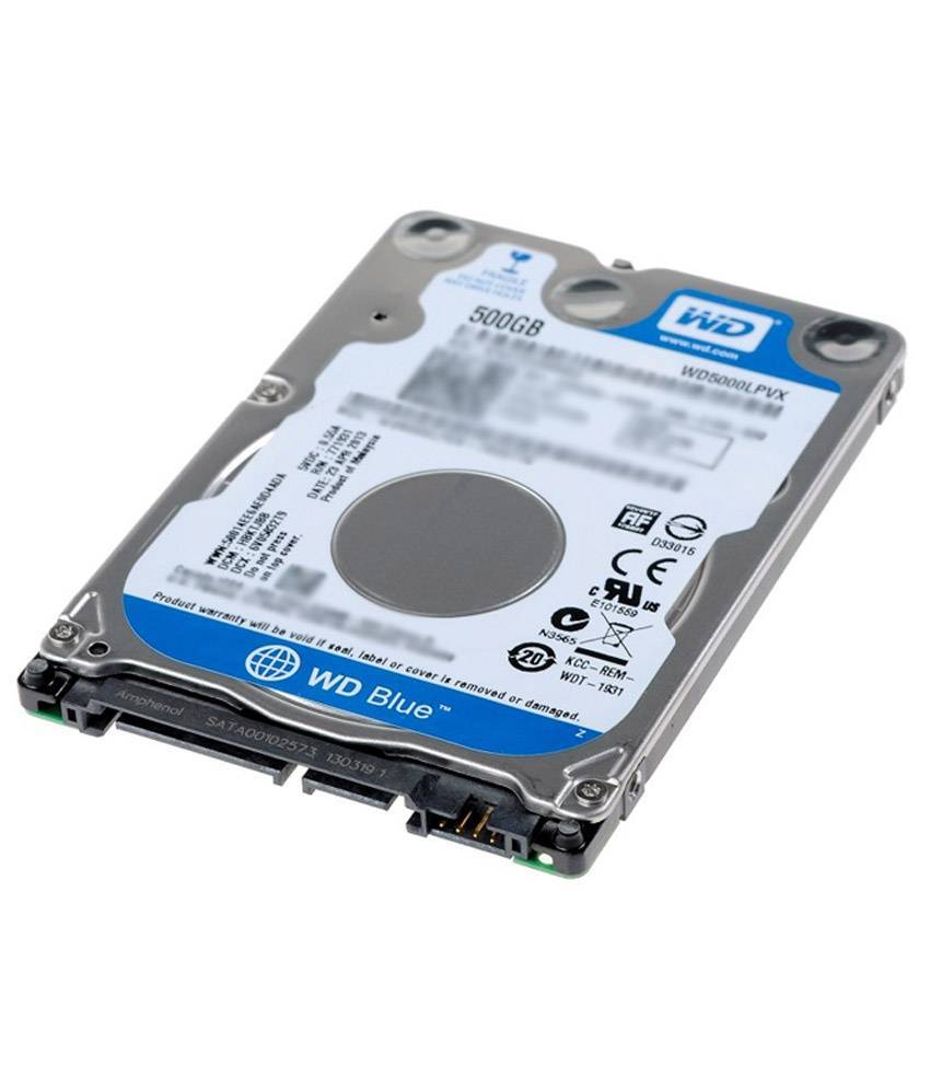 HDD 500 Gb SATA 6Gb,s  Western Digital Blue (WD5000LPCX)  2.5"  5400 rpm  16Mb