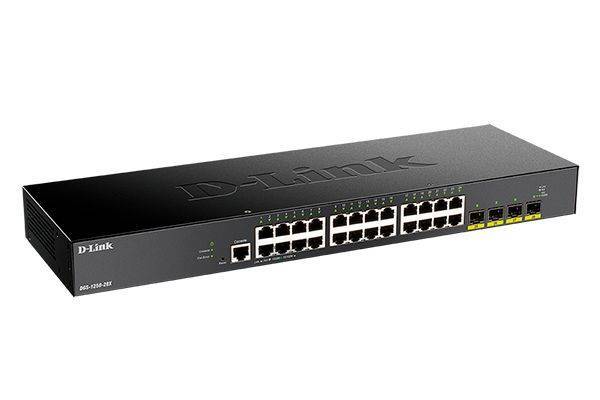 D-Link DGS-1250-28X/A1A Управляемый L2 коммутатор c 24 портами 10/100/1000Base-T и 4 портами 10GBase-X SFP+