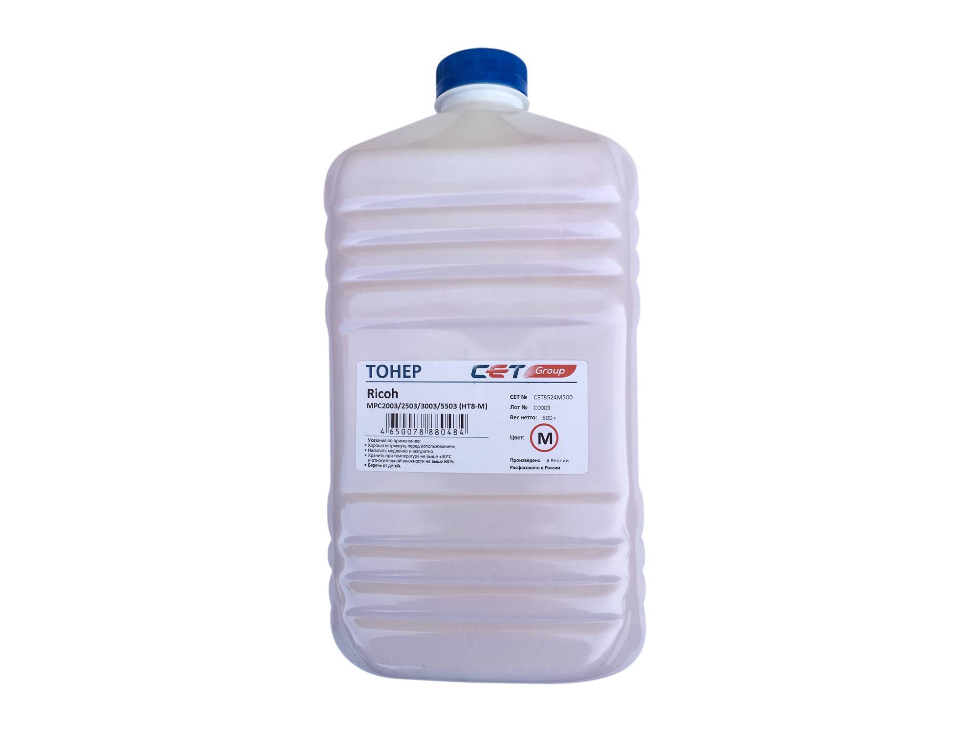Тонер для RICOH MPC2011/C2004/C2504/C3003/C307, IMC3000 Magenta HT8-M (CPT) 500г/бут. (унив.) (Japan) CET