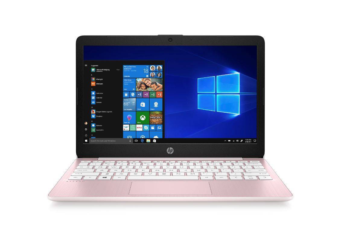 Ноутбук HP Stream 11-aj0002ur 11.6" HD, Intel Celeron N4000, 4Gb, 64Gb eMMC, no ODD, Win10, розовый