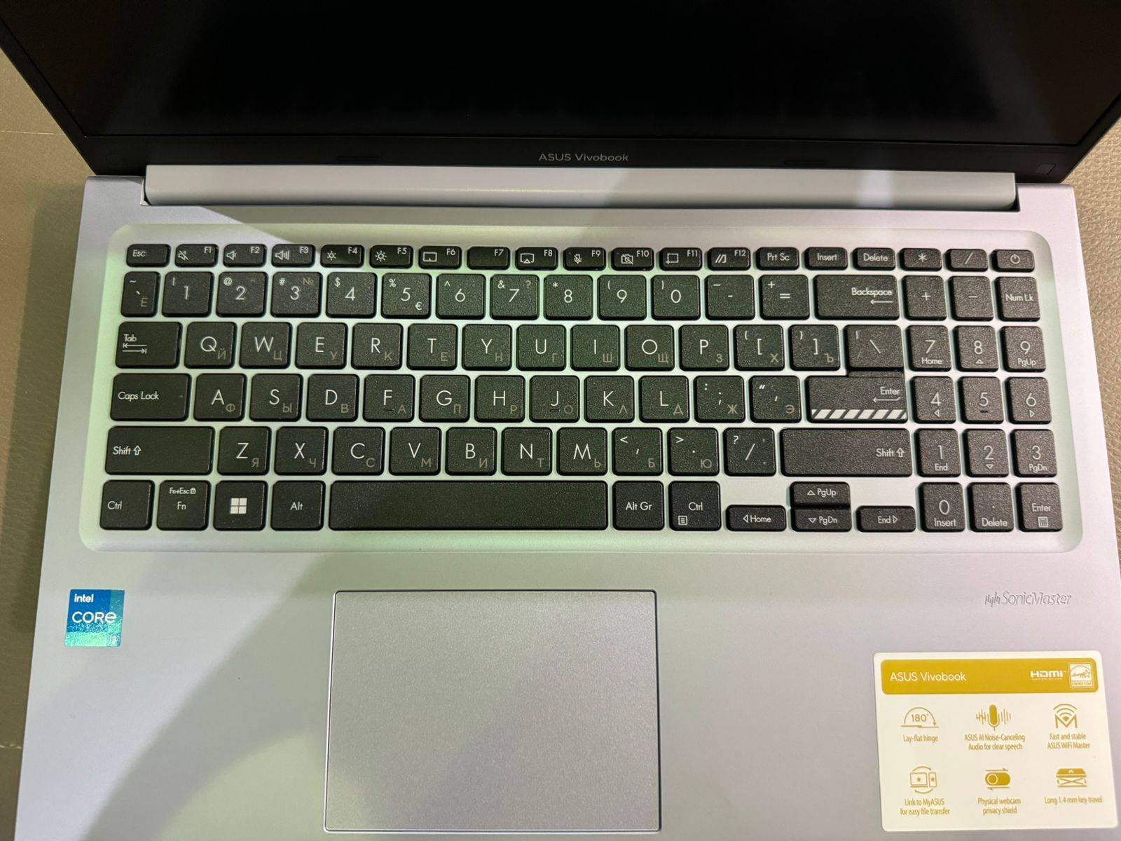 Ноутбук ASUS X1502ZA-EJ1503 15.6" FHD, Intel Core i3-1215U, 8Gb, 512Gb SSD, no OS, серый*