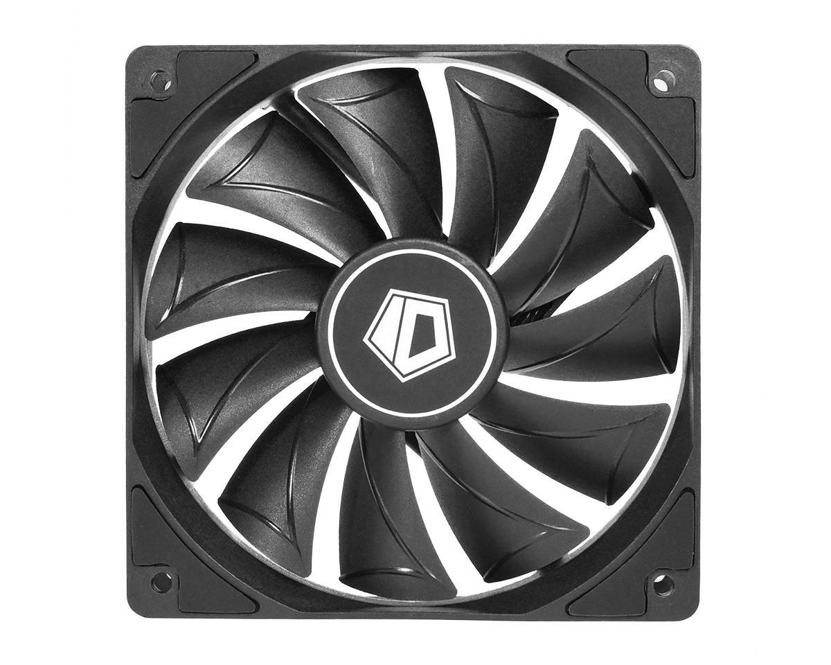 Вентилятор ID-Cooling XF-12025-SD-K Black blade 120×120×25mm (18~35.2dB(A), 12VDC, 3W,  700~1800±10%RPM, PWM)