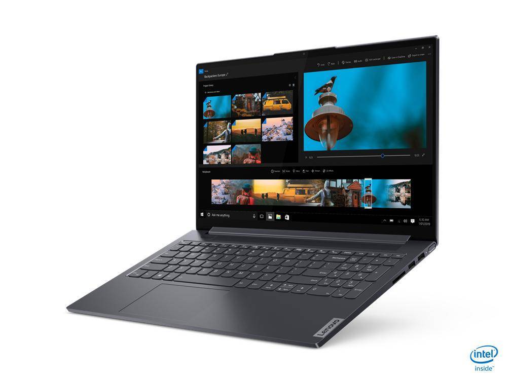 Ноутбук Lenovo YOGA Slim7 15IIL05 15.6" FHD, Intel Core i5-1035G4 ,8Gb, SSD 256Gb,noDVD, Win10, grey(82AA0029RU)