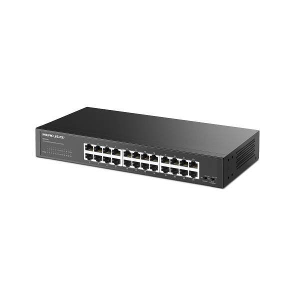 Mercusys MS124GS Коммутатор с 24 гигабитными портами для размещения на столе или в стойке