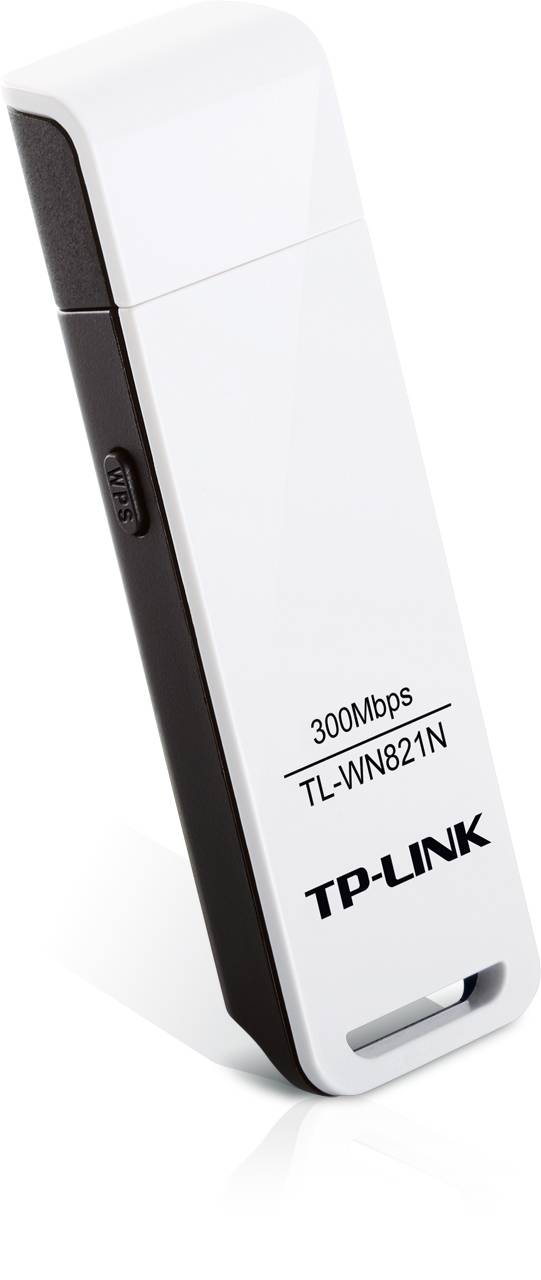 TP-Link TL-WN821N Адаптер Wi-Fi USB, чипсет Realtek, 2T2R, до 300 Мбит/с на 2,4 ГГц, 802.11b/g/n, интерфейс USB 2.0