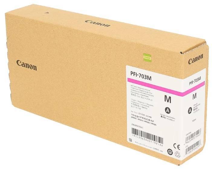 2965B001 Картридж CANON PFI-703M для iPF810, iPF815, IPF820 пурпурный (700 мл.)