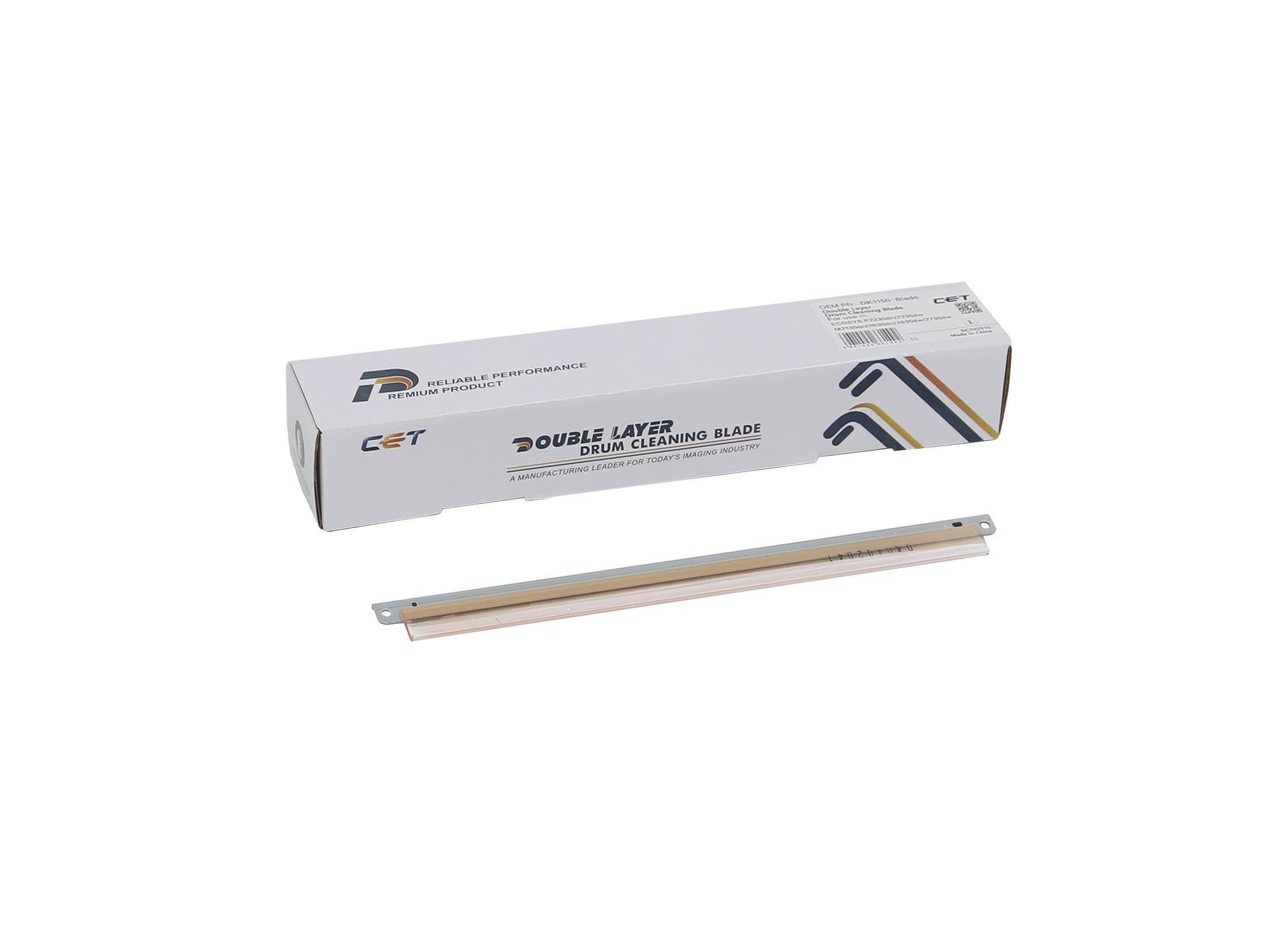 Ракель (Wiper Blade) для Kyocera ECOSYS P2235dn/P2040dn/M2135dn/2735dw/M2040dn (двухслойный) (DK-1150-Blade) CET