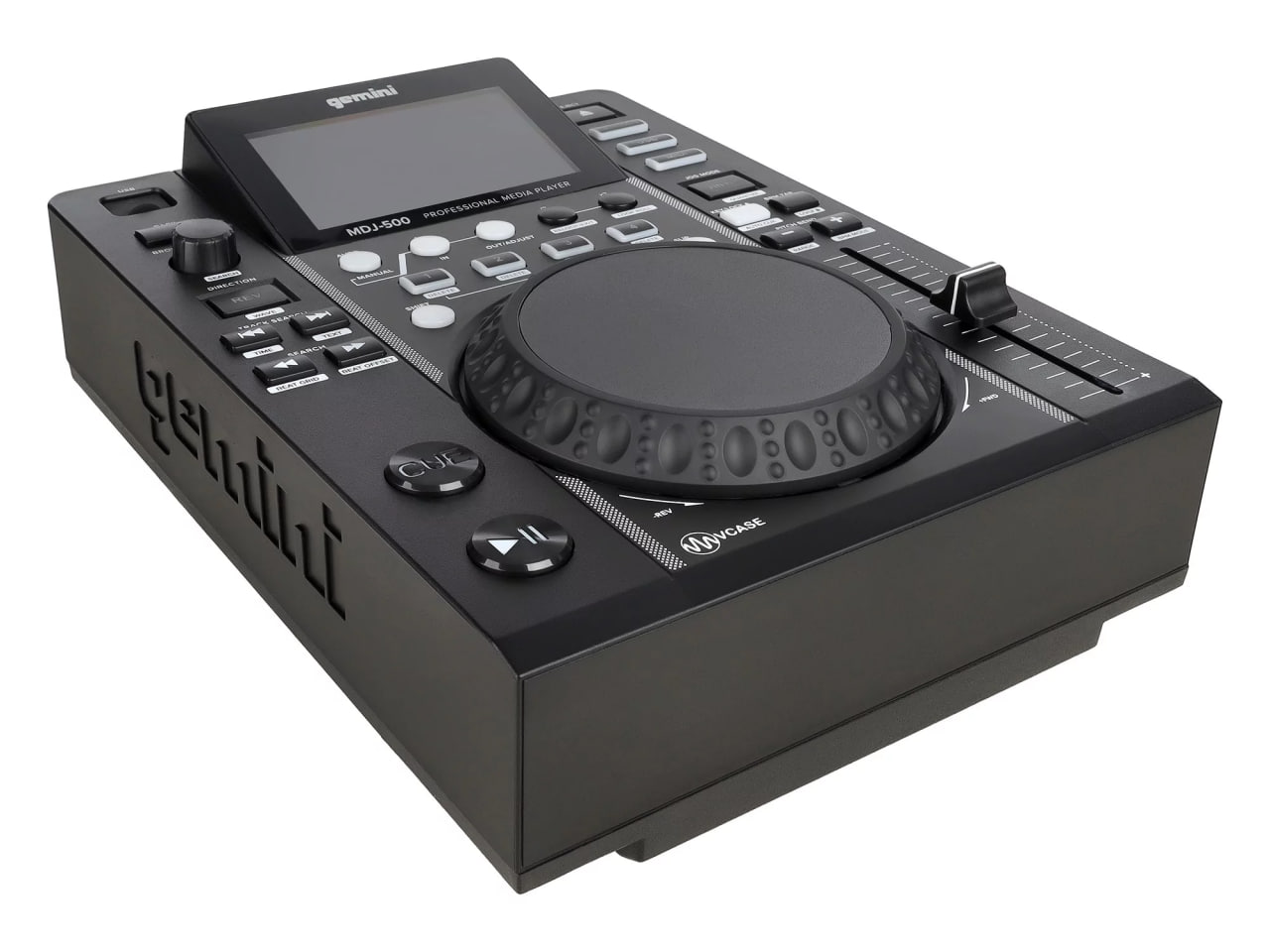 Медиа проигрыватель [MDJ-500] Gemini [MDJ-500] DJ медиапроигрыватель с возможностью воспроизведения с USB-накопителей; 24 бит/192 кГц; 4,3" цветной дисплей; USB вход
