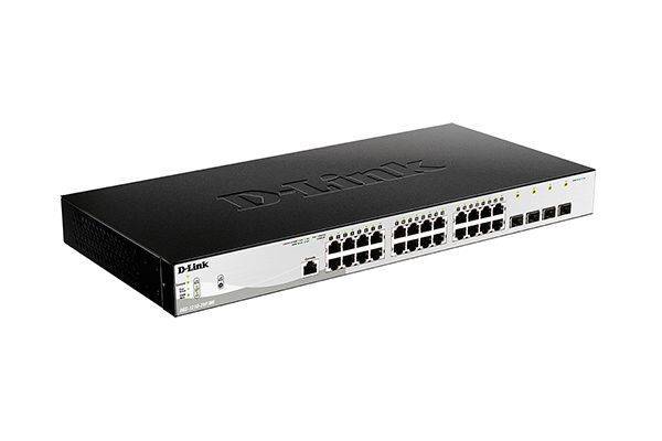 D-Link DGS-1210-28P/ME/B2A Управляемый L2 коммутатор с 24 портами 10/100/1000Base-T и 4 портами 1000Base-X SFP