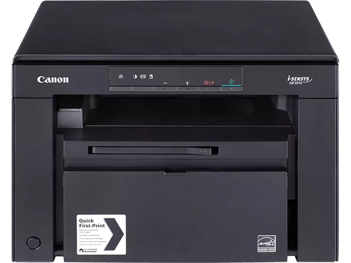 МФУ лазерное Canon i-Sensys MF3010 bundle, A4, ч/б, печ. до 18 стр/мин., скан. до 18 стр/мин., 600 x 1200 dpi (печать), 600x600dpi (скан.), USB (в комплекте: картридж)