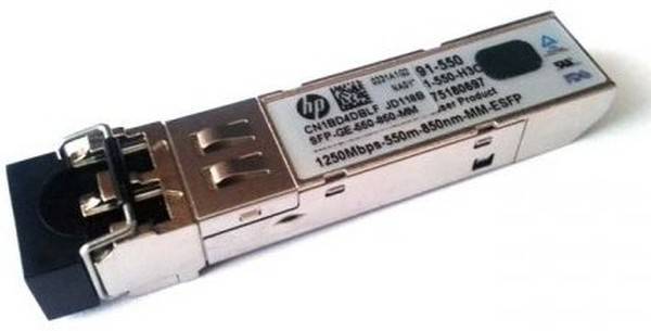 Трансивер HPE - X120, SFP, 1000Base-SX, Duplex LC, Многомодовый, wavelength TX-850 нм / RX-850 нм, full-duplex, JD118B