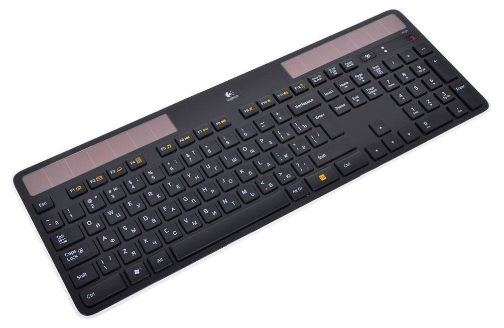 Logitech K750 Клавиатура беспроводная (Solar - питание от солнечной батареи, приемник Unifying)
