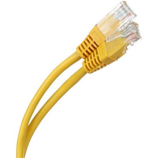 Патчкорд литой Aopen/Qust UTP кат.5е 3м желтый <ANP511_3M_Y>