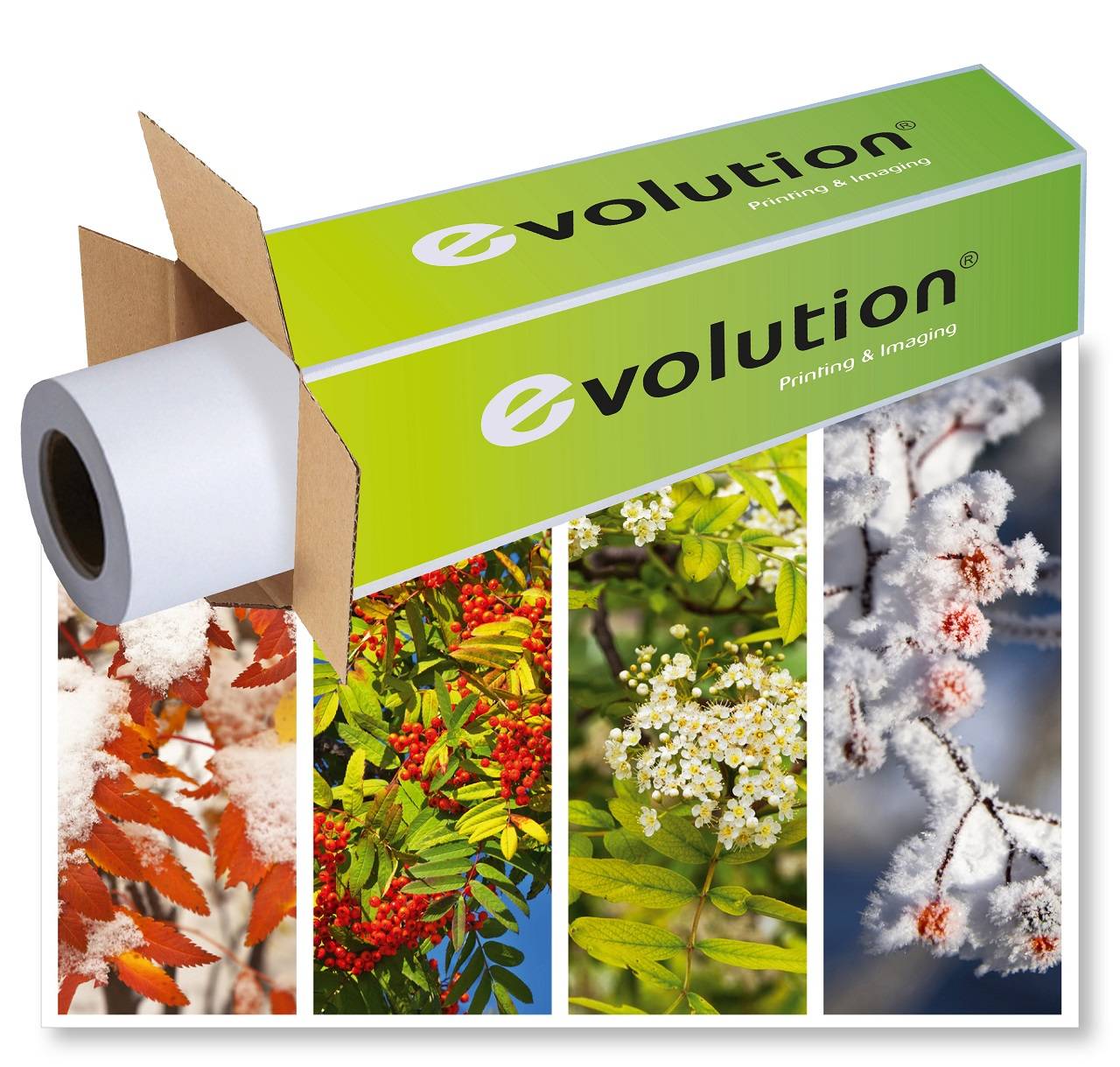 Бумага EVOLUTION  Photo Glossy Self-Adhesive Vinyl 260 мкм 1.270х30 м  втулка 2" / 50,8мм  (ex.450L97020)
