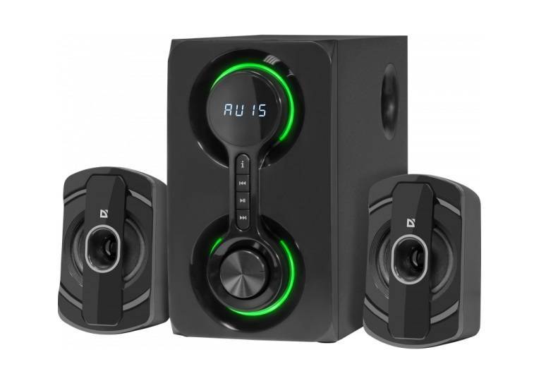 Колонки Defender ECLIPSE (2x20W +Subwoofer 20W дерево, FM, USB, SD,  BT, ПДУ) <65593>
