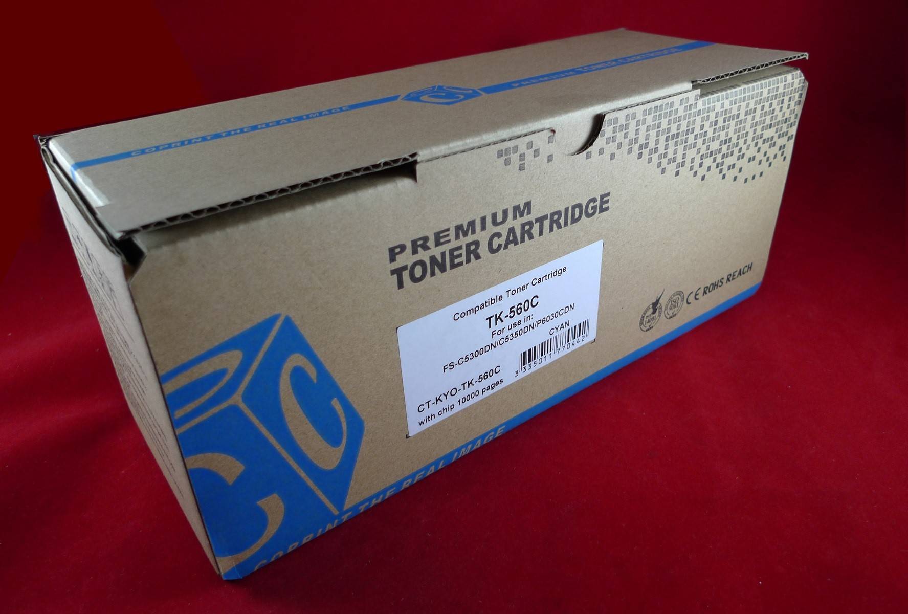 Тонер-картридж ELP CT-KYO-TK-560C, для Kyocera FS-C5300DN/C5350DN/P6030CDN, голубой, 10000 стр.