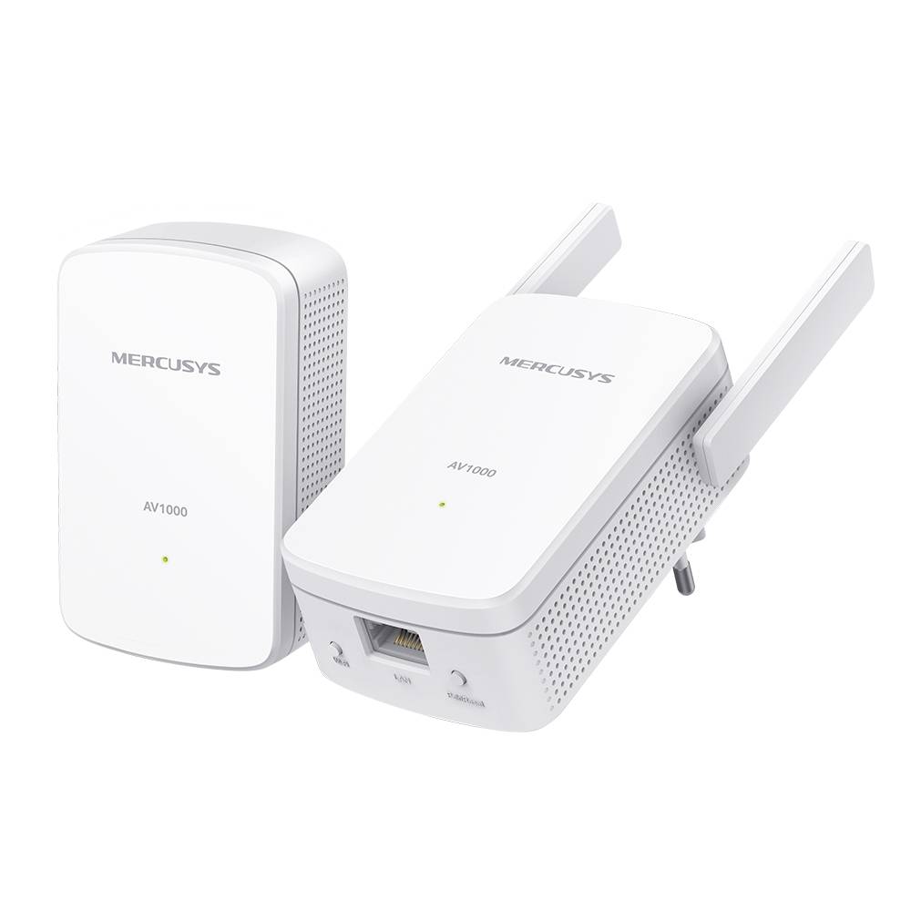 Mercusys MP510 KIT Комплект гигабитных адаптеров Powerline AV1000 с поддержкой Wi‑Fi N300