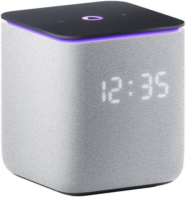 Умная колонка YNDX-00054GRY Яндекс Станция Миди, 24 Вт, Алиса, LED-экран, WiFi, Bluetooth, ZigBee, серый