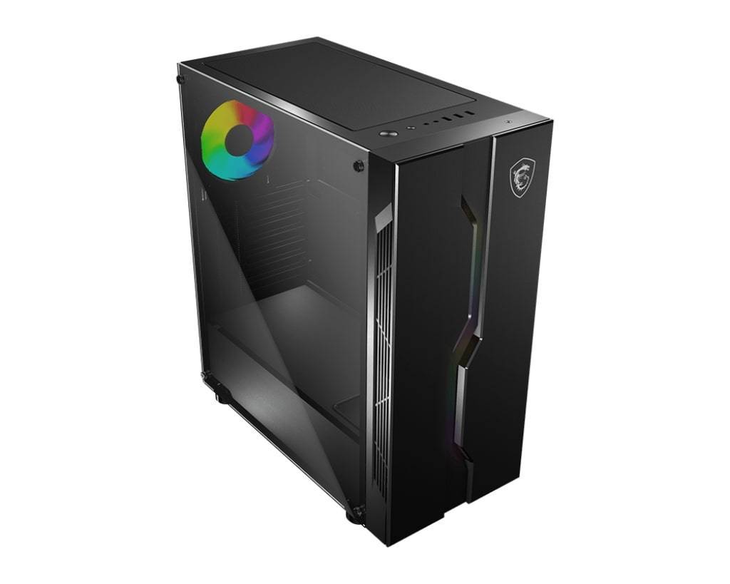 Корпус MSI MAG VAMPIRIC 010X Black Mid-Tower (ATX/mATX/Mini-ITX, без БП, Steel, Plastic, Tempered Glass, HD Audio, USB