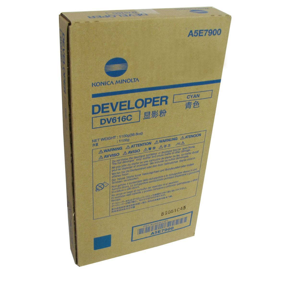 Девелопер Konica Minolta developer DV-616C cyan bizhub PRESS C1085/C1100 850 000 pages
