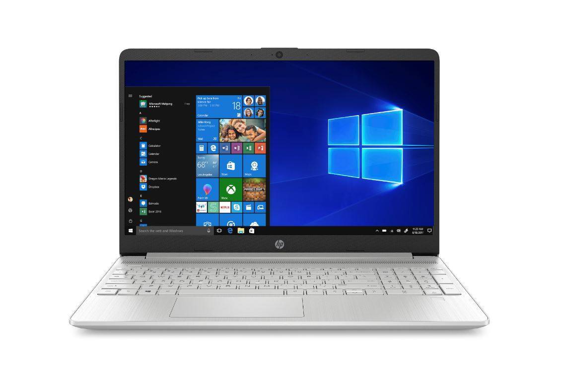 Ноутбук HP15 15s-fq0004ur 15,6" HD, Intel Core i3-7020U, 8Gb, 256Gb SSD, no ODD, Win10, серебристый
