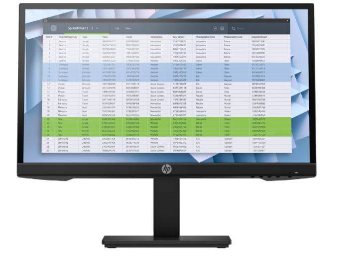 Монитор HP 21.5" P22 G4 черный IPS LED 16:9 HDMI матовая 250cd 178гр/178гр 1920x1080 60Hz VGA DP FHD 4.14кг