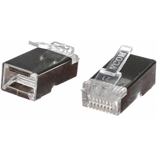 VNA2230-1/100_884018 Разъем Plug RJ45 8P8C для FTP кабеля 5 кат. экранированный,  (100шт./уп.),  VCOM.