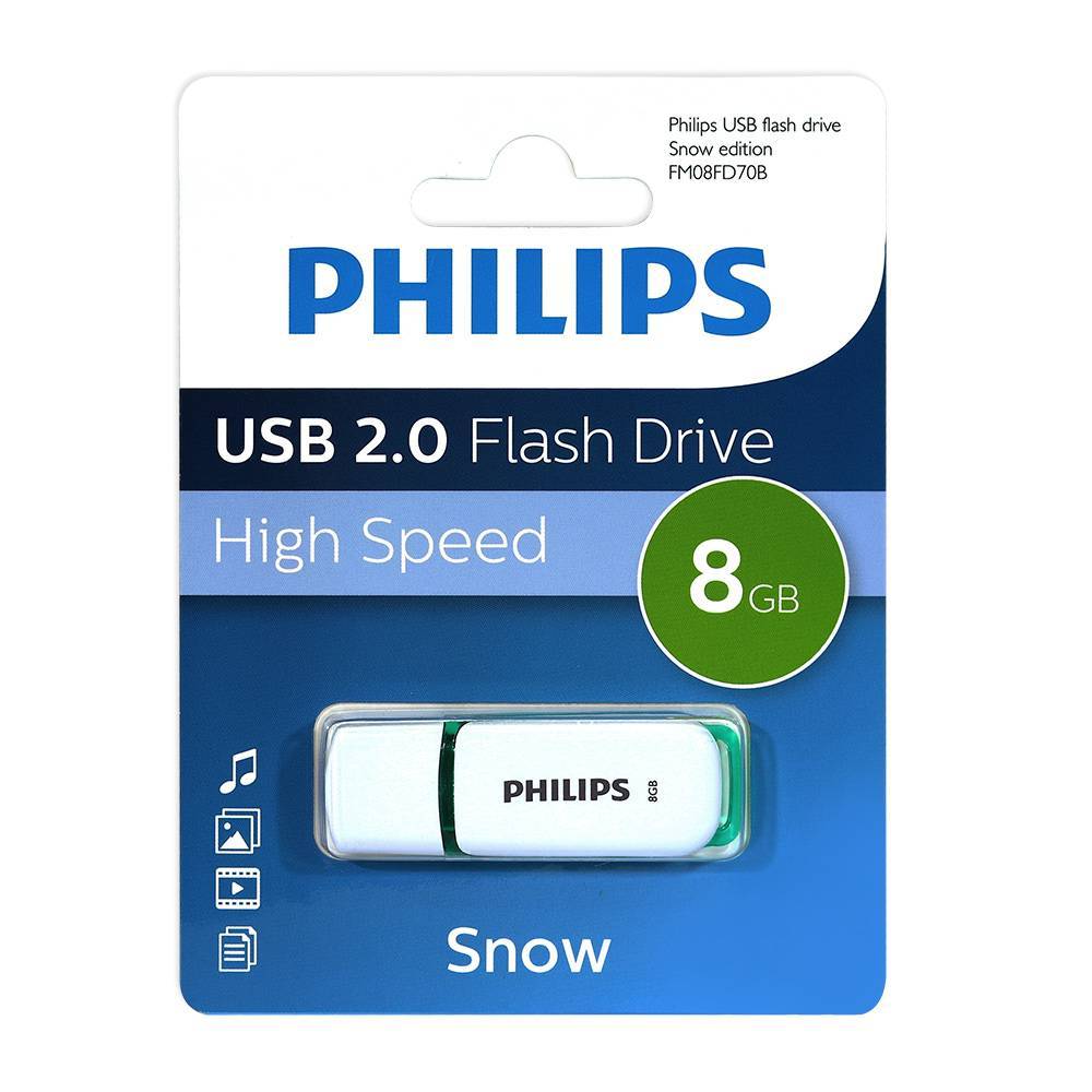 PHILIPS USB Drive 8GB PHILIPS SNOW2.0 8GB, USB 2.0
