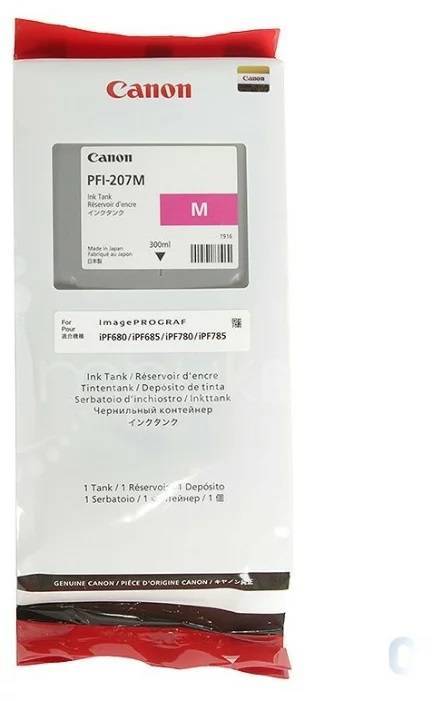 Картридж Canon PFI-207M 8791B001 струйный Canon PFI-207 M для для iPF680/685/780/785, purpur, 300ml