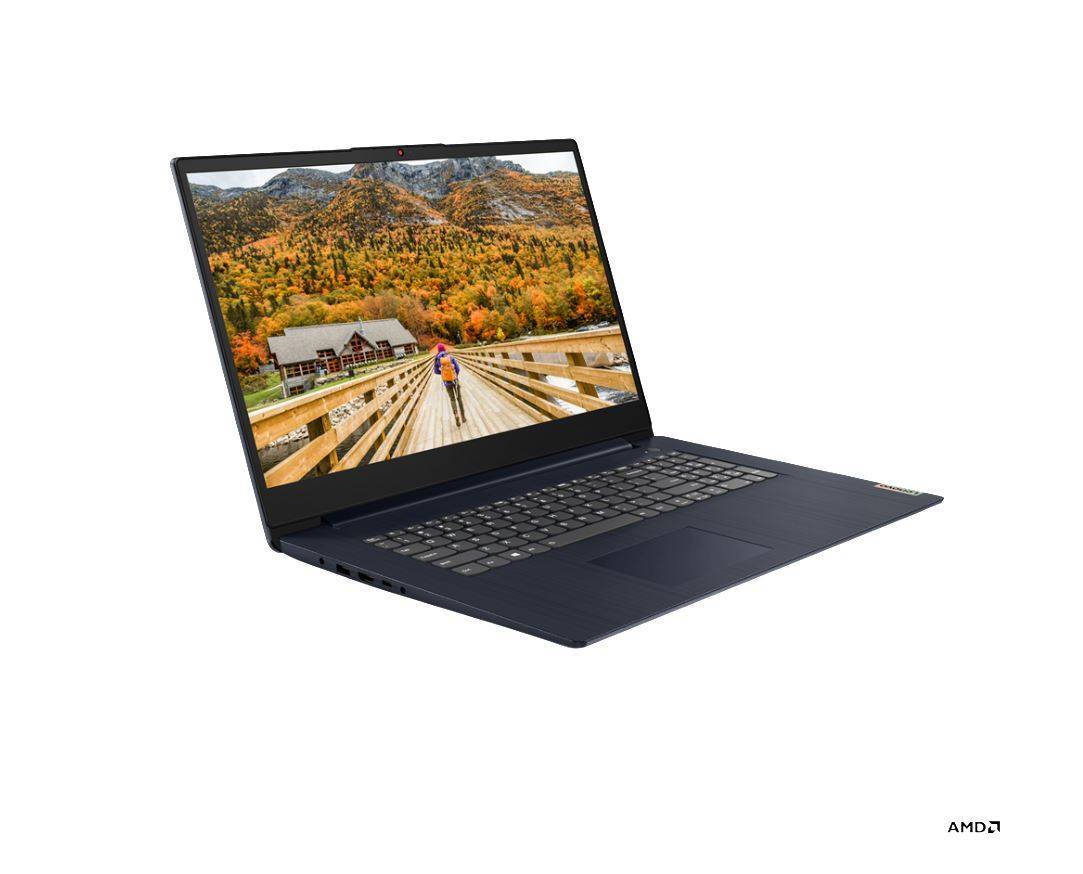 Ноутбук Lenovo IP3 17ALC6 17.3" FHD, AMD R7-5700U, 12Gb, 512Gb SSD, no ODD, no OS, серый (82KV004FRK)