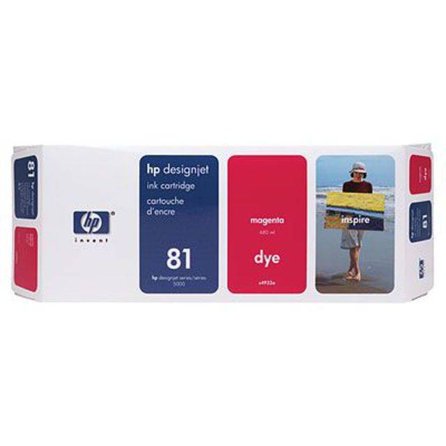 Картридж HP 81 Magenta Dye для Designjet 5000/5000ps/5500/5500ps 680-ml ( C4932A )